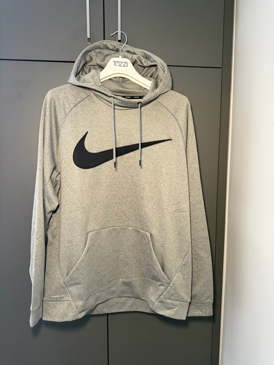 Nike Other - Nike Grey Pullover Hoodie with Black Swoosh